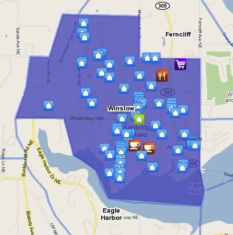 The Winslow Neighborhood on Bainbridge Island.